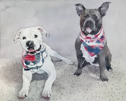 Custom pet portraits are available in three to five weeks